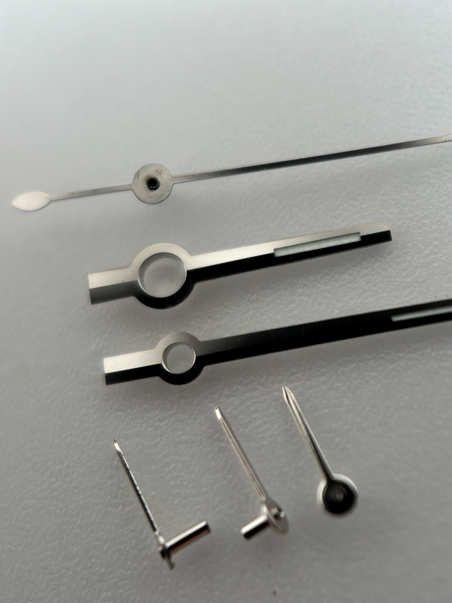 Handset | Chronograph Full Set | Valjoux 72 | Silver Chrono & Sub | Glow