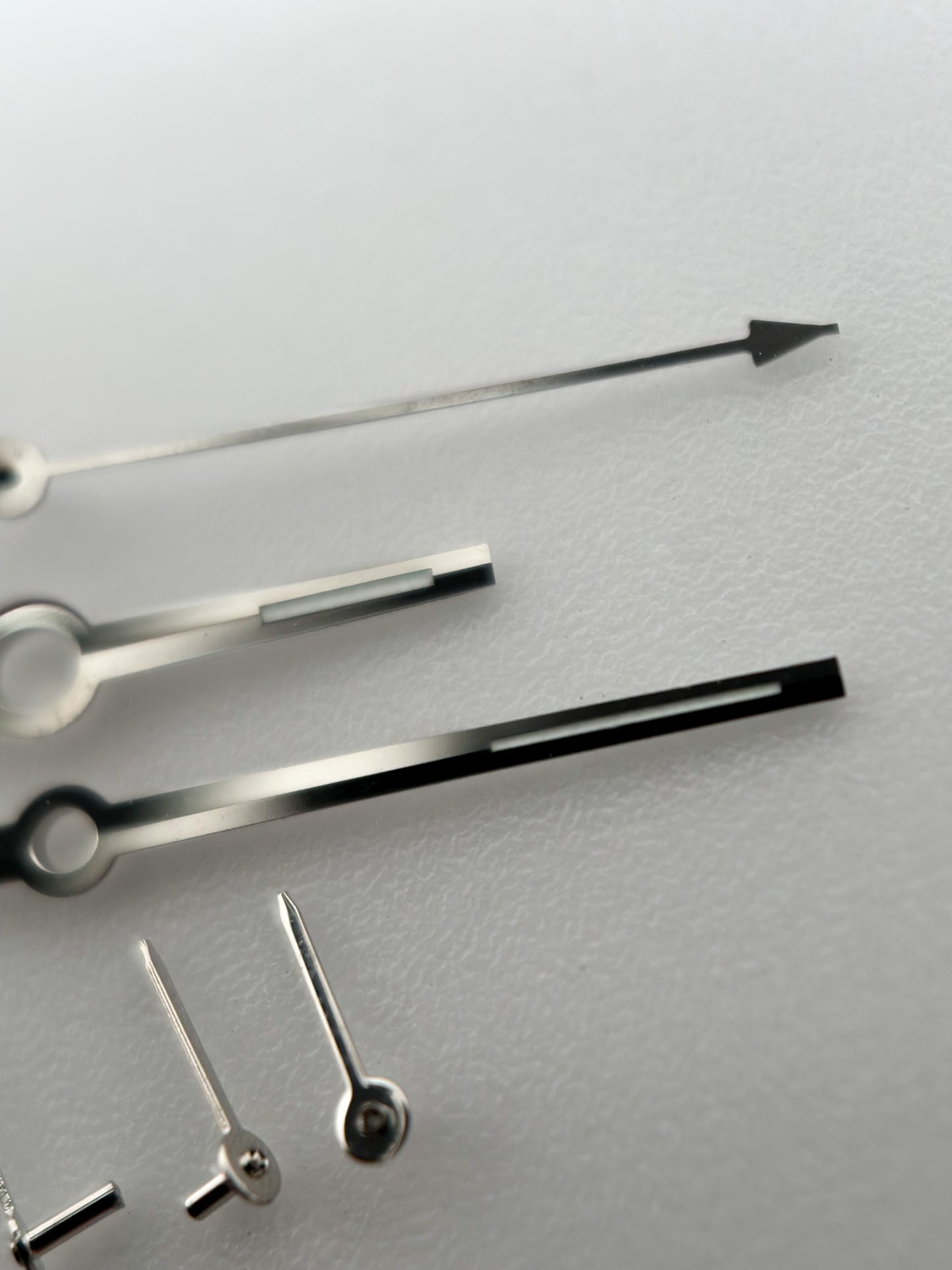 Handset | Chronograph Full Set | Valjoux 72 | Silver Chrono & Sub | Glow