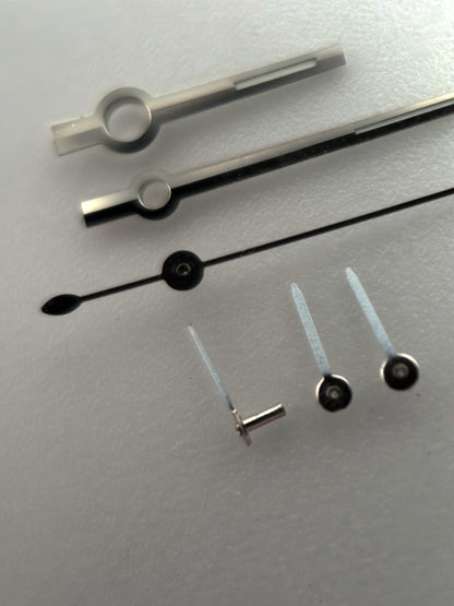 Handset | Chronograph Full Set | Valjoux 72 | White Tip Chrono & Sub | Glow