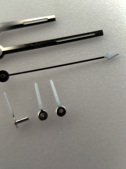 Handset | Chronograph Full Set | Valjoux 72 | White Tip Chrono & Sub | Glow