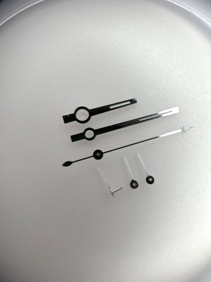 Handset | Chronograph Full Set | Valjoux 72 | White Tip Chrono & Sub | Glow