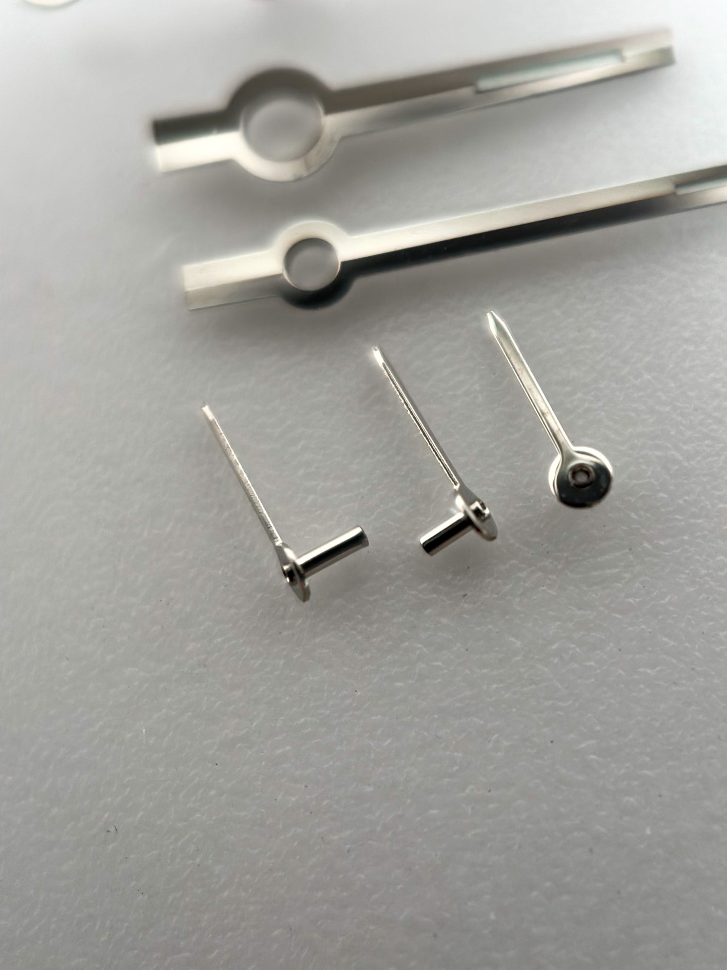 Handset | Chronograph Full Set | Valjoux 72 | Silver Chrono & Sub | Glow