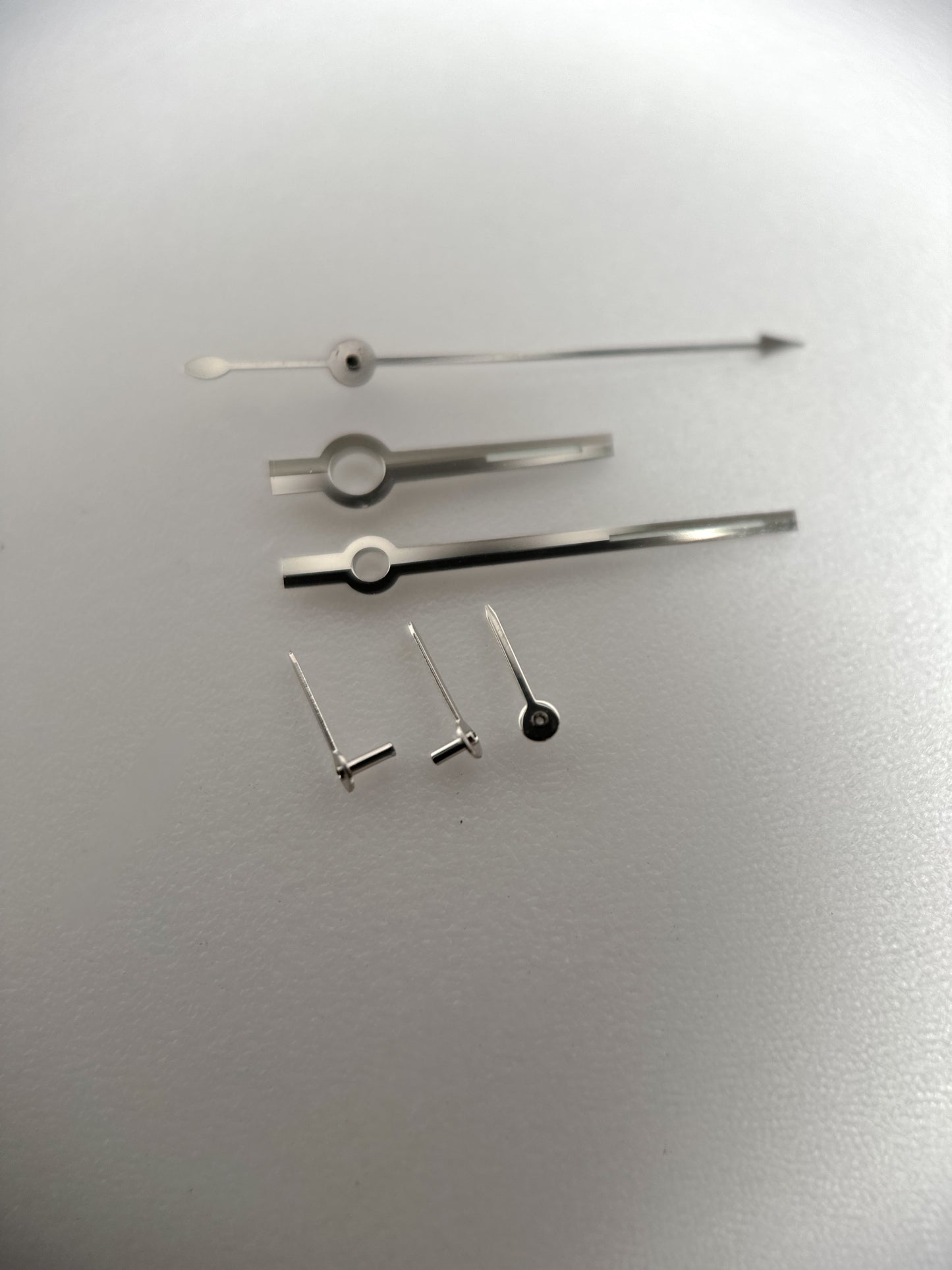 Handset | Chronograph Full Set | Valjoux 72 | Silver Chrono & Sub | Glow