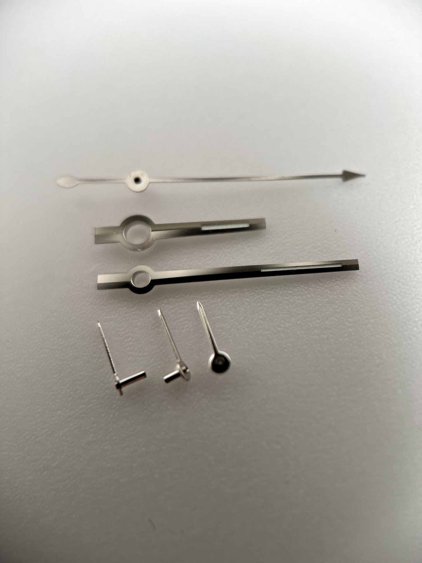 Handset | Chronograph Full Set | Valjoux 72 | Silver Chrono & Sub | Glow